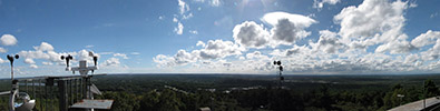 Panorama from atop Blue Hill Observatory tower.