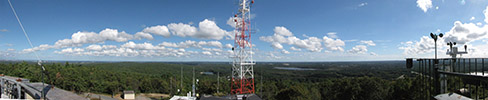 Panorama from atop Blue Hill Observatory tower.