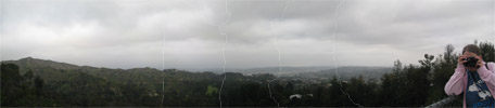 Panorama of Los Angeles area from Griffith Observatory.